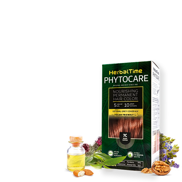 Permanent Hair Colour Phytocare. Herbal Time