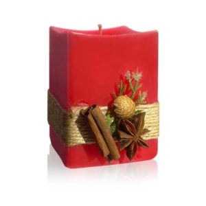 Happy holiday candle