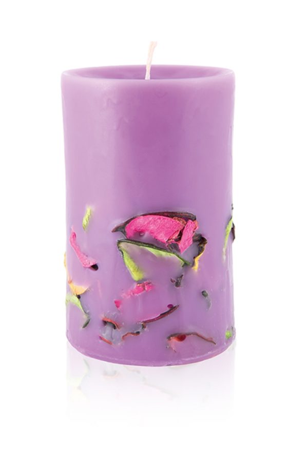 Flower garden candle